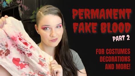 permanent faux blood